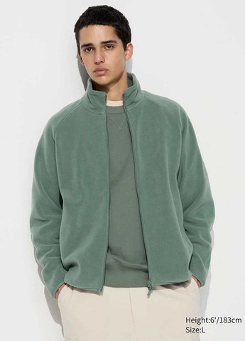 Зеленая демисезонная куртка Uniqlo