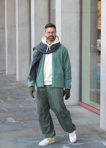 Зеленая демисезонная куртка Uniqlo