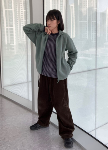 Зеленая демисезонная куртка Uniqlo