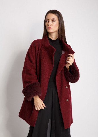 Бордове демісезонне Пальто однобортне Alberto Bini