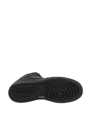 Черные демисезонные кроссовки Jordan 1 Mid Gs