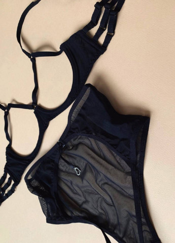 Черный демисезонный комплект (лиф, трусики) MARTA lingerie