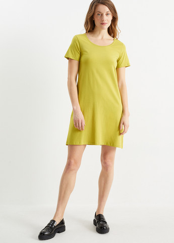 Комбинированное кэжуал платье (2 шт.) платье-футболка C&A в полоску