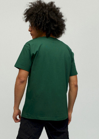 Темно-зеленая футболка мужская basic YAPPI