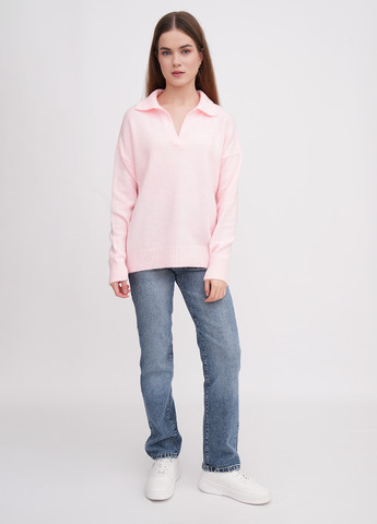 Светло-розовый демисезонный свитер EQUILIBRI