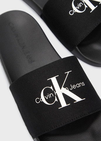 Черные пляжные, кэжуал шлепанцы Calvin Klein Jeans