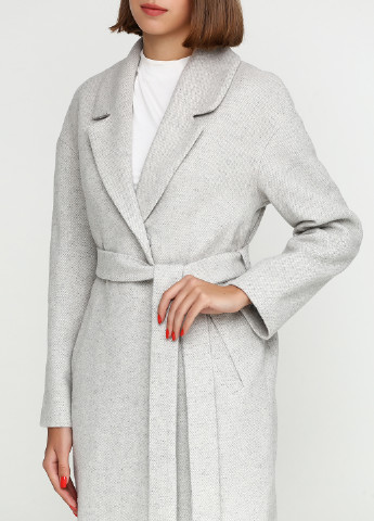 Світло-сіре демісезонне Пальто без капюшона Florens
