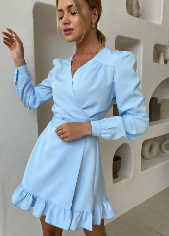 Голубое платье женское летнее popluzhnaya