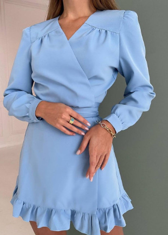 Голубое платье женское летнее popluzhnaya