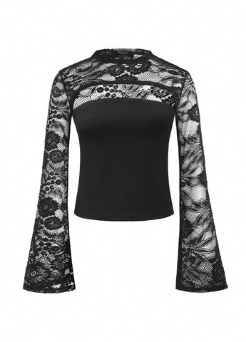 Чёрная блуза SHEIN