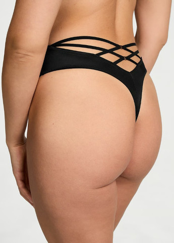 Черный демисезонный комплект (бюстгальтер, трусики) Victoria's Secret