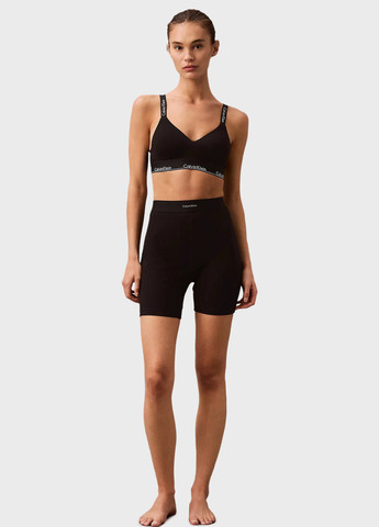 Чёрный топ бюстгальтер Calvin Klein хлопок