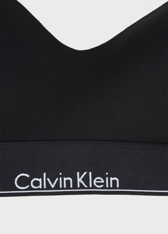 Чёрный топ бюстгальтер Calvin Klein хлопок