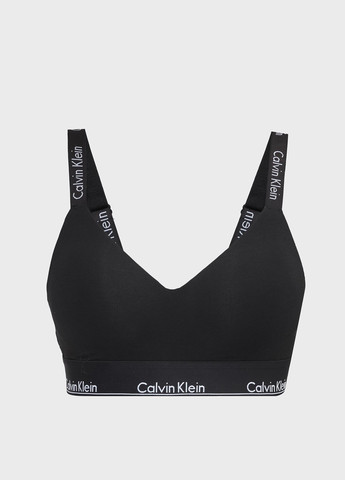 Чёрный топ бюстгальтер Calvin Klein хлопок