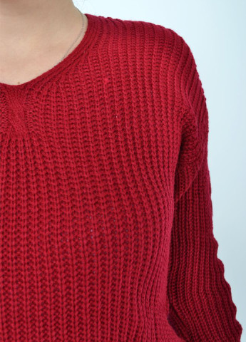 Бордовий демісезонний пуловер пуловер Ager