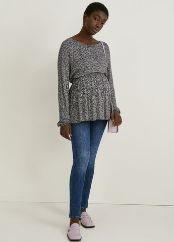 Чёрная блуза для беременных C&A