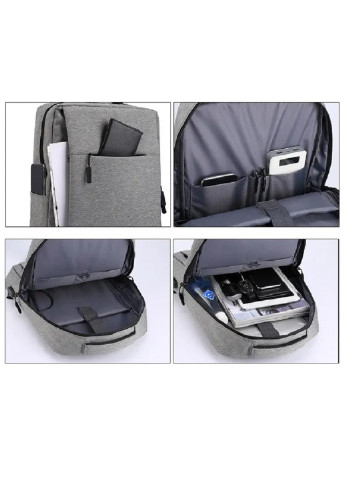 Рюкзак городской с отделением для ноутбука с выходом для USB провода наушников 12 л 42х28х11 см (62620-Нов) Unbranded (253096442)