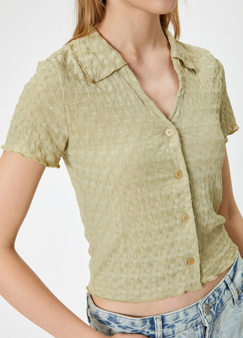 Оливковая блуза KOTON