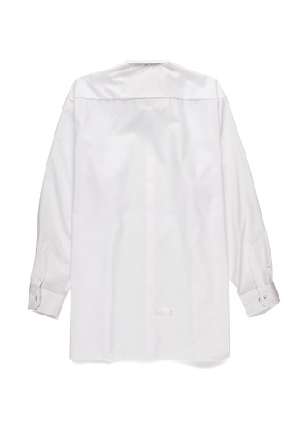 Белая кэжуал рубашка однотонная Eterna