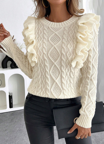 Світло-бежевий демісезонний джемпер джемпер SHEIN