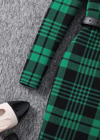 Зелёное платье SHEIN (340648574)