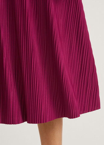 Розовая кэжуал однотонная юбка C&A плиссе