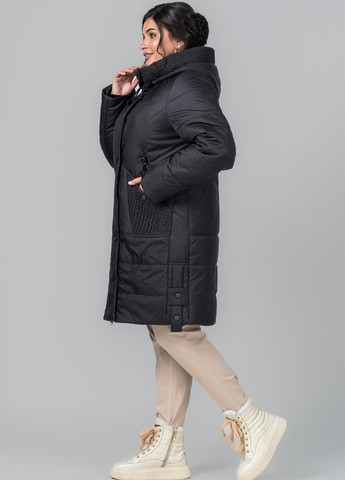 Чорне демісезонне Пальто A'll Posa