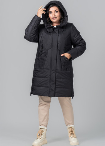 Чорне демісезонне Пальто A'll Posa