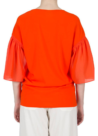 Оранжевая летняя блуза Pinko