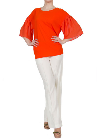 Оранжевая летняя блуза Pinko