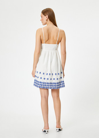 Білий кежуал сукня а-силует KOTON однотонна