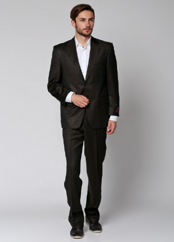 Коричневый демисезонный костюм (пиджак, брюки) брючный Franco Riveiro
