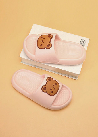 Розовые кэжуал шлепанцы SHEIN с аппликацией