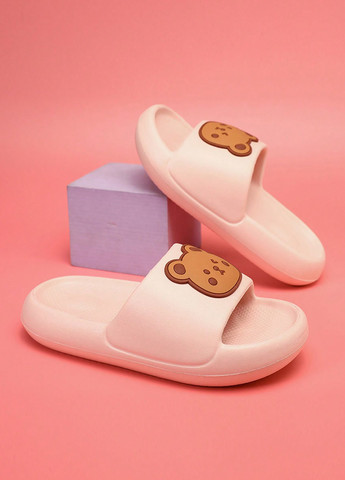 Розовые кэжуал шлепанцы SHEIN с аппликацией