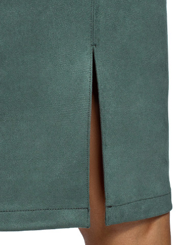 Зеленая офисная однотонная юбка Oodji карандаш