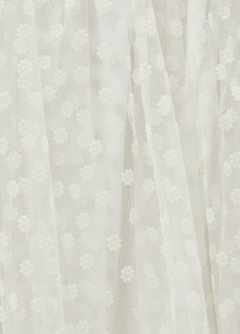 Белая кэжуал цветочной расцветки юбка KOTON а-силуэта (трапеция)