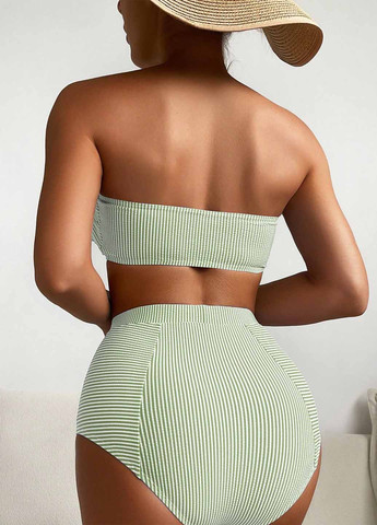 Мятный летний купальник (бюст, трусики) раздельный SHEIN