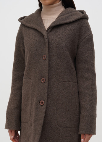 Коричневое демисезонное Пальто однобортное Ruta-S