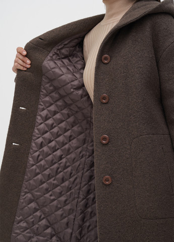 Коричневое демисезонное Пальто однобортное Ruta-S