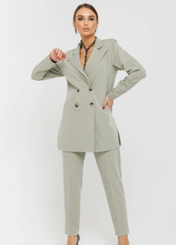 Оливковый женский пиджак Ри Мари однотонный - демисезонный