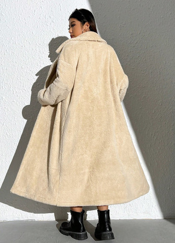 Кремовое зимнее Пальто оверсайз SHEIN