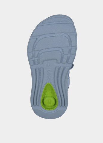 Голубые кэжуал сандалии Ecco на липучке