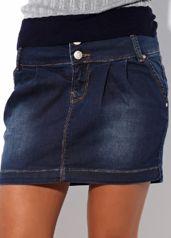 Джинсовая джинсовая однотонная юбка Madoc