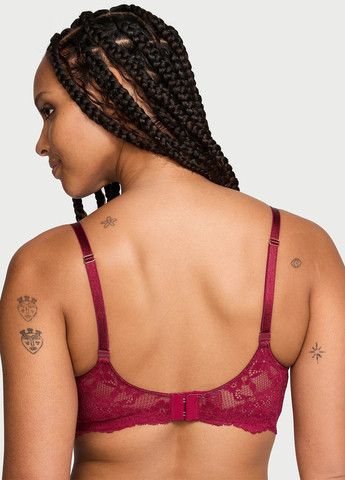 Бордовий демісезонний комплект (бюстгальтер, трусики) Victoria's Secret