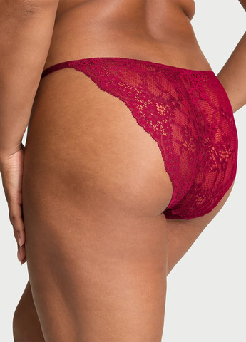 Бордовий демісезонний комплект (бюстгальтер, трусики) Victoria's Secret