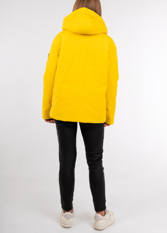Желтая зимняя женская куртка «холли» Uzeff