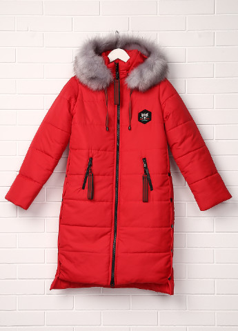 Красная зимняя куртка ZUBRYTSKAYA
