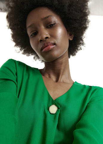 Зеленая демисезонная блуза Reserved