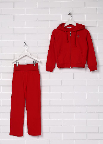 Красный демисезонный костюм (худи, брюки) брючный Heach Dolls