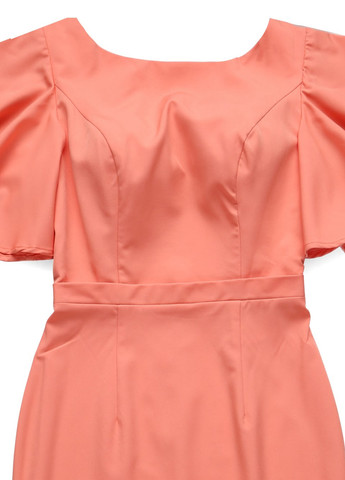 Лососевое кэжуал платье годе Jarlo однотонное